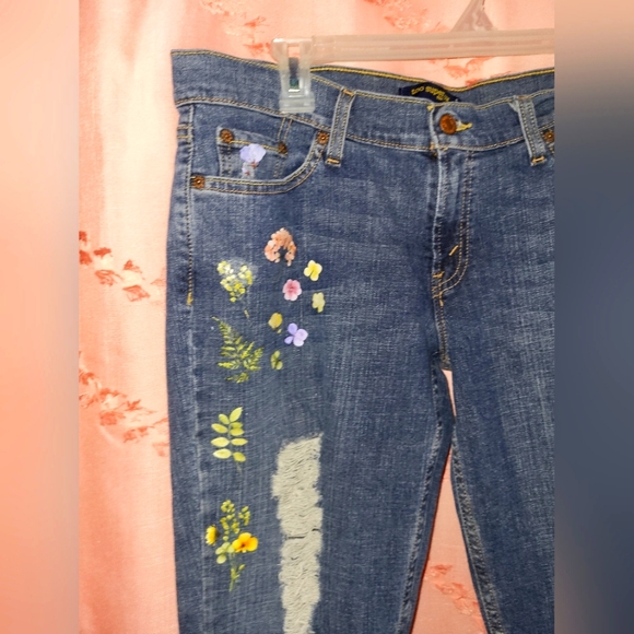 Upcycled Hand Fashioned Levi's - Picture 2 of 7